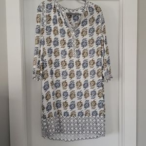 LOFT floral tunic dress